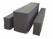 80cm Tischhusse einzeln anthrazit, Exklusiv - Serie